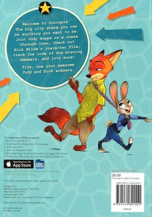 It's A Hustle! Coloring Book With Erasers (Disney Zootopia)