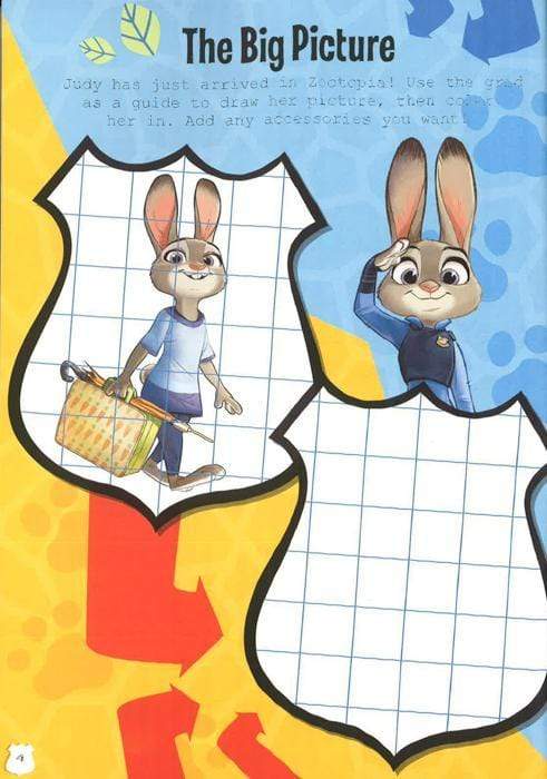 It's A Hustle! Coloring Book With Erasers (Disney Zootopia)