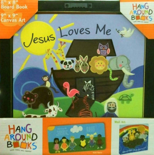 Jesus Loves Me Book And Canvas Art