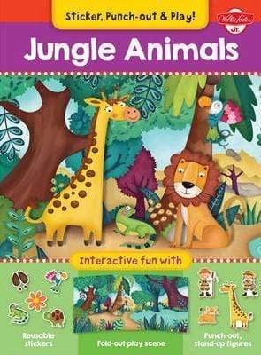 Jungle Animals - Sticker, Punch-Out And Play!