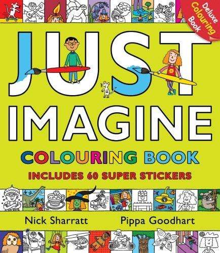 Just Imagine: Colouring Book with Stickers