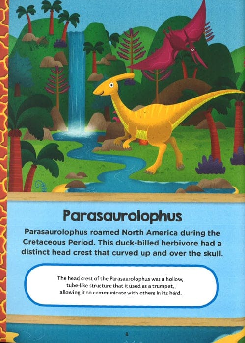 Just Imagine & Play! Dinosaurs Activity Book: Dinosaur Activity Book Includes: Stickers! Press-Outs! Puzzles & Games!