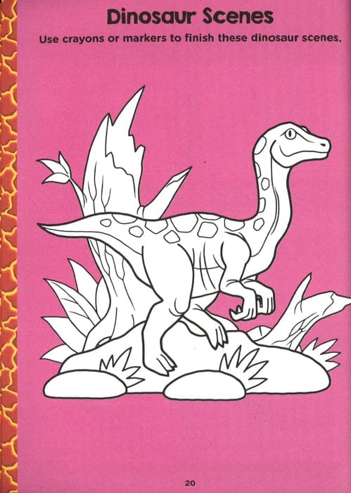 Just Imagine & Play! Dinosaurs Activity Book: Dinosaur Activity Book Includes: Stickers! Press-Outs! Puzzles & Games!