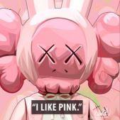 KAWS PINK I LIKE PINK (10X10)
