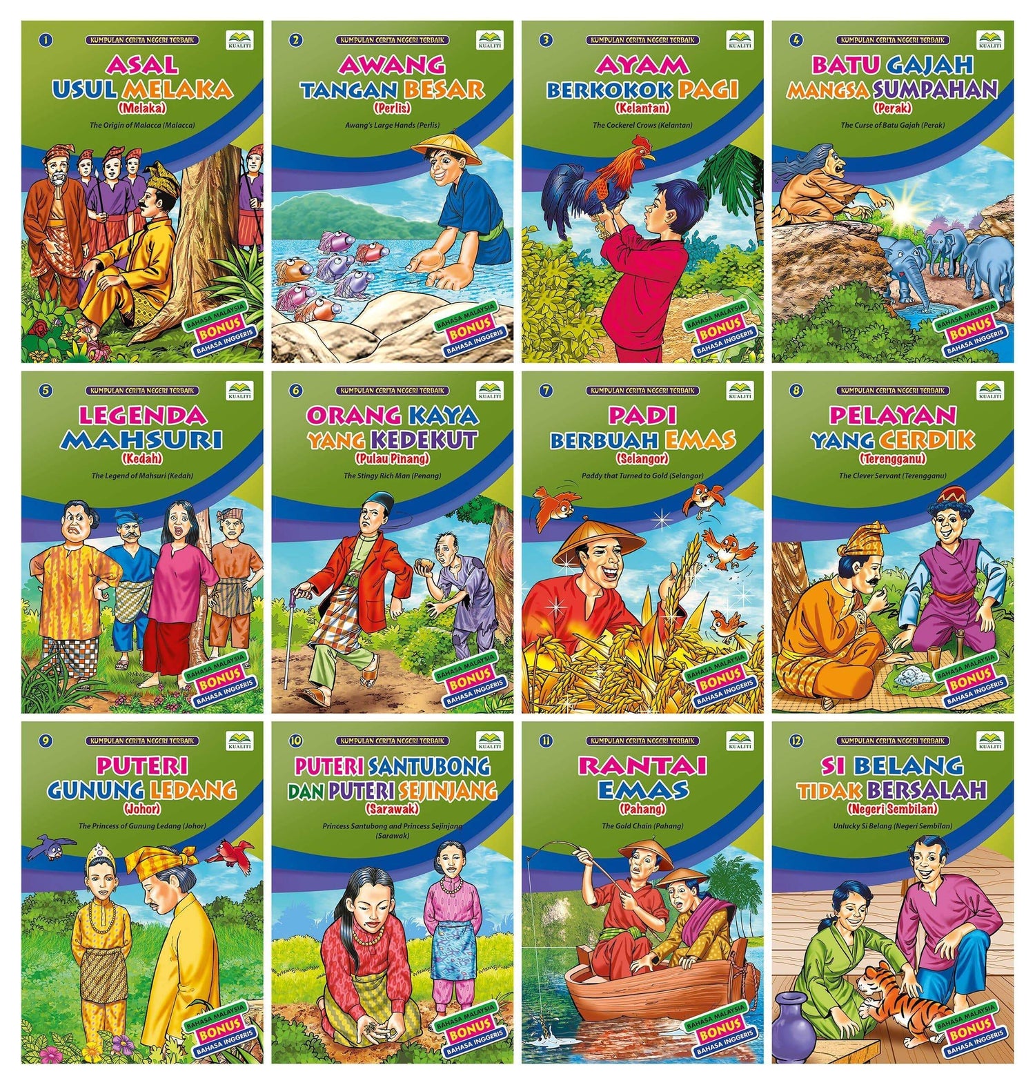 Kumpulan Cerita Negeri Terbaik (12 Titles)