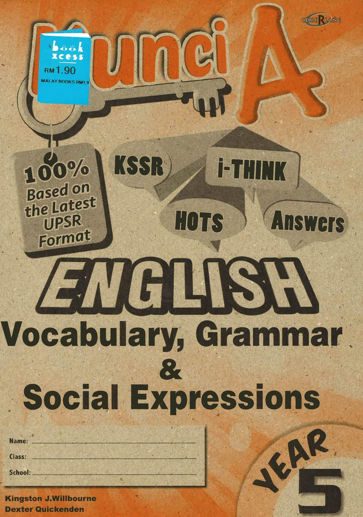 Kunci A English Vocabulary Grammar & Social Expressions Yr 5