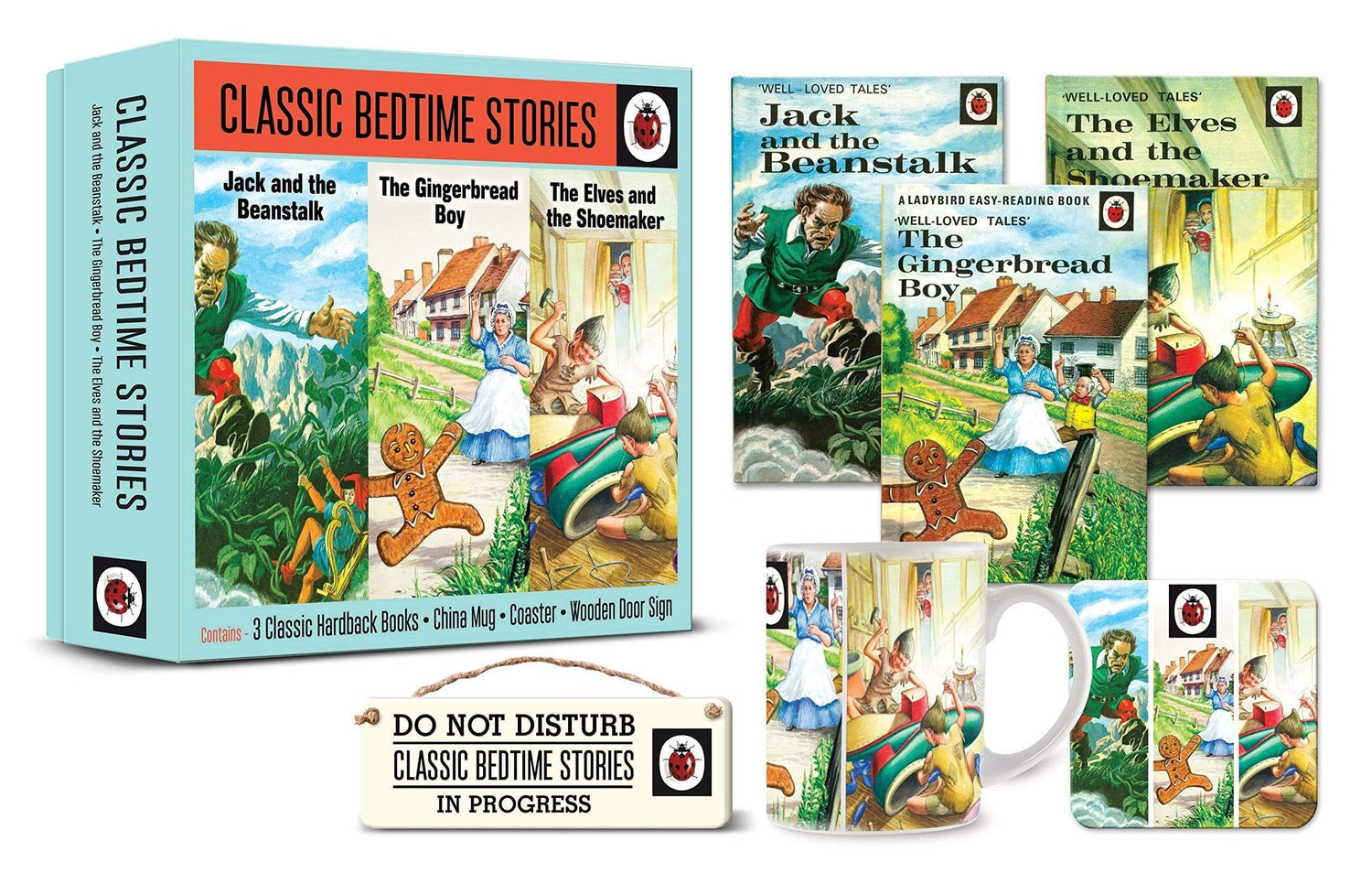 Ladybird Classic Bedtime Stories Box Set: Jack And The Beanstalk, The Gingerbread Boy, The Elves And The Shoemaker