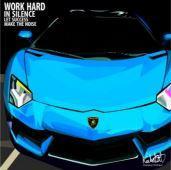 LAMBORGHINI AVENTADOR WORK HARD IN SILENCE POP ART (10X10)