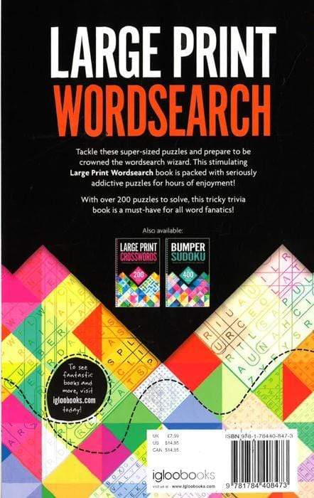 Large Print Wordsearch