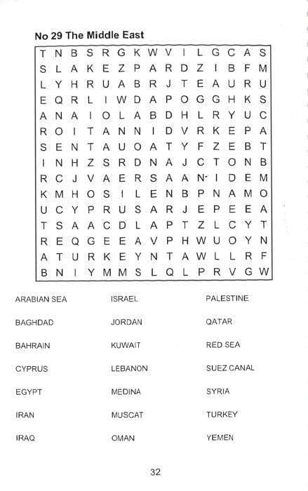 Large Print Wordsearch