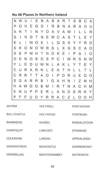Large Print Wordsearch