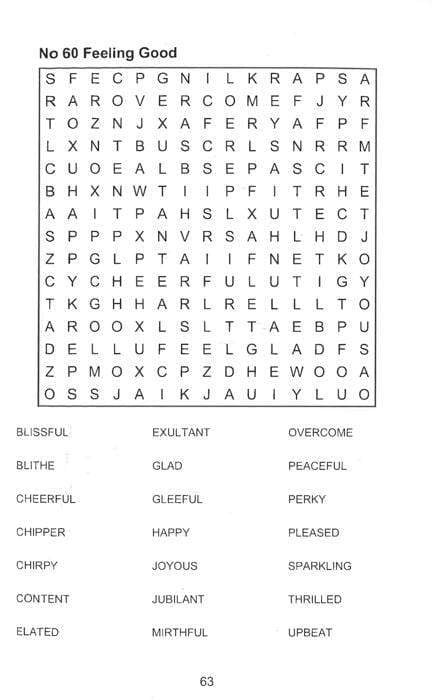 Large Print Wordsearch