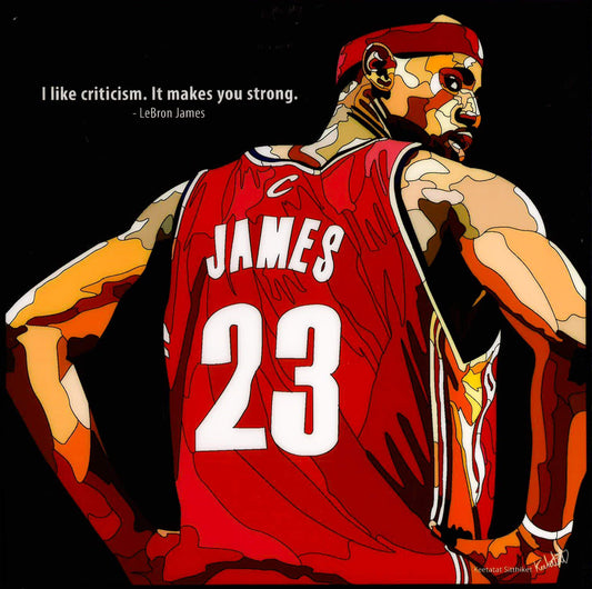 LE BRON JAMES: NO 23 POP ART (10'X10')