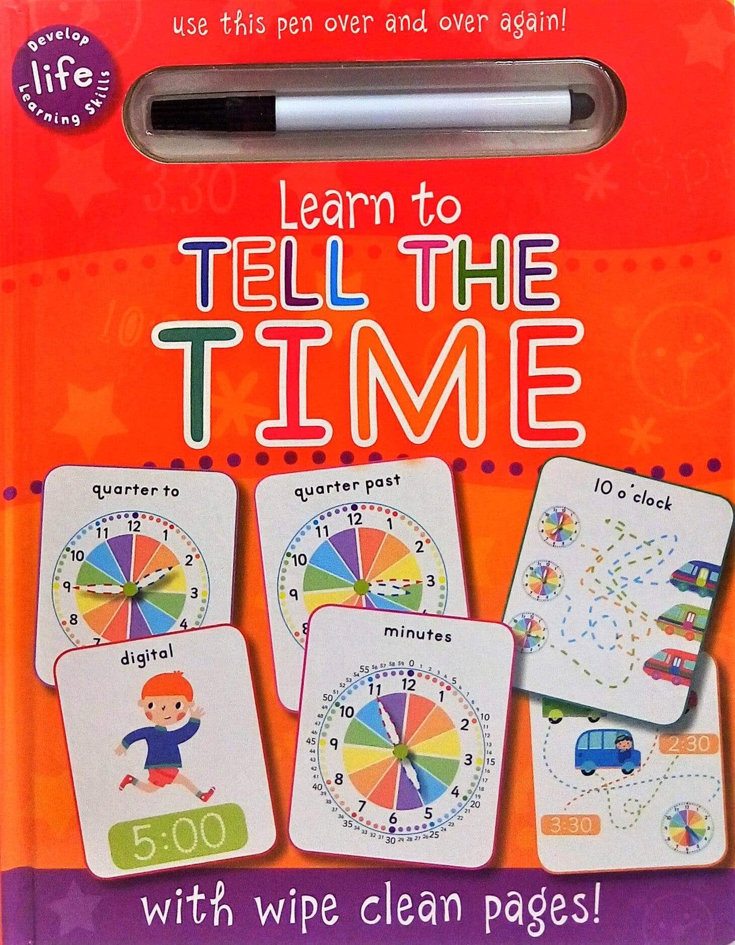 Learn to Tell the Time (With Wipe Clean Pages)