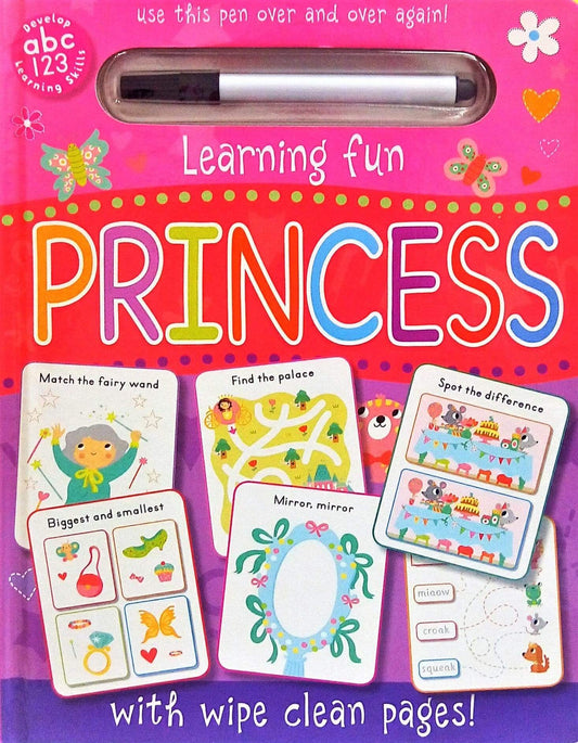 Learning Fun: Princess  (With Wipe Clean Pages)