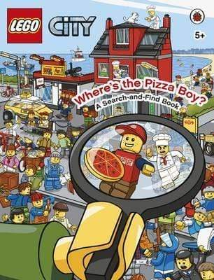 Lego City Where's The Pizza Boy? A Search-And-Find Book
