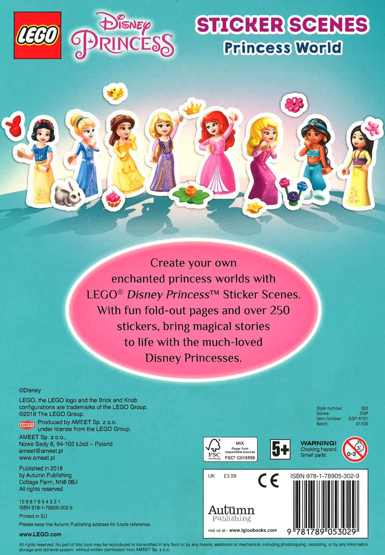 Lego Disney Princess: Sticker Scenes Your Princess World (Value Sa Lego Princess)