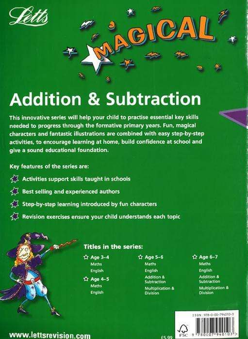 Letts Magical Addition And Subtraction Age 6-7