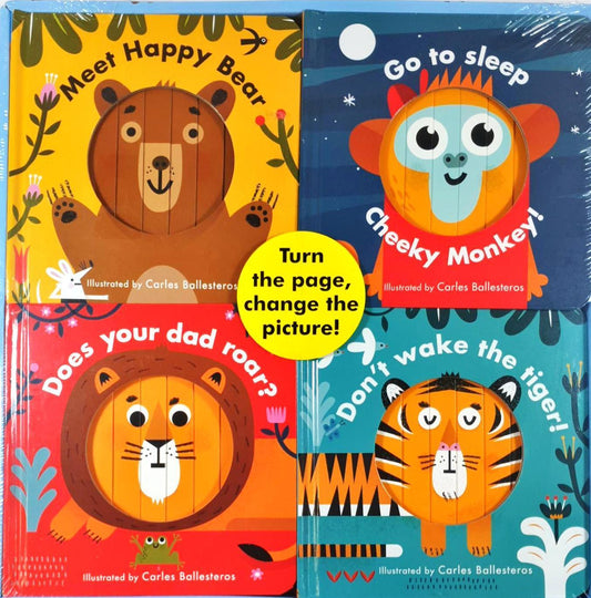 Little Faces Making the World Happy (4 Books Tray)