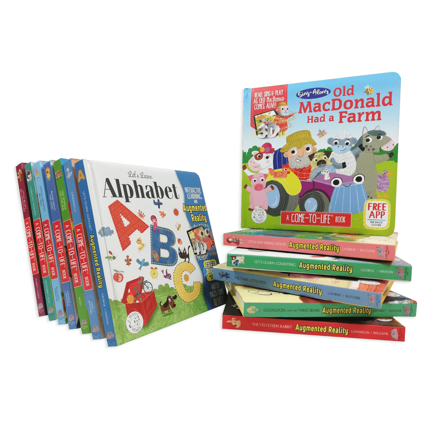 Little Hippo Books Set:  A Come-To-Life Book