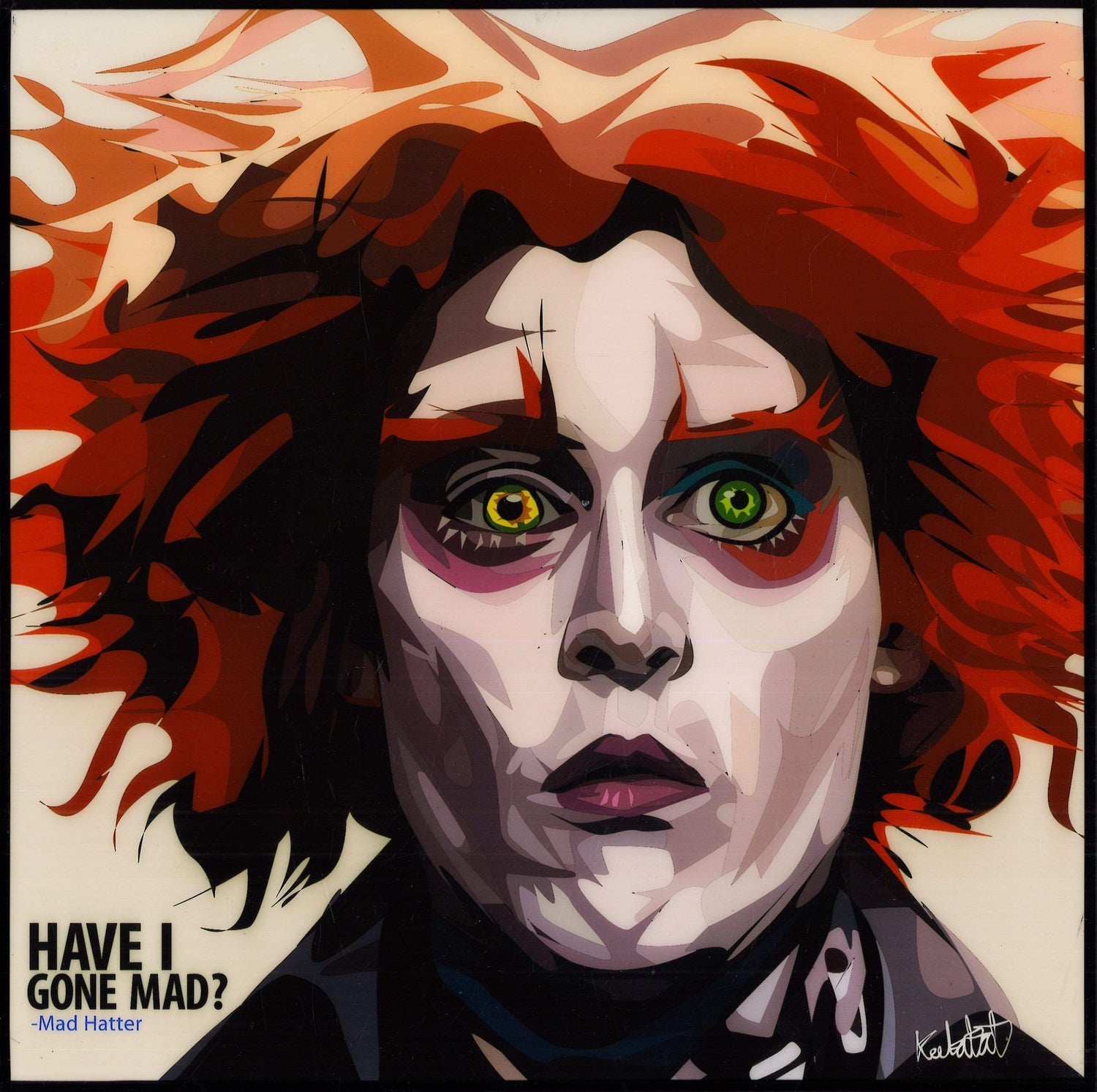 MAD HATTER POP ART (10X10)