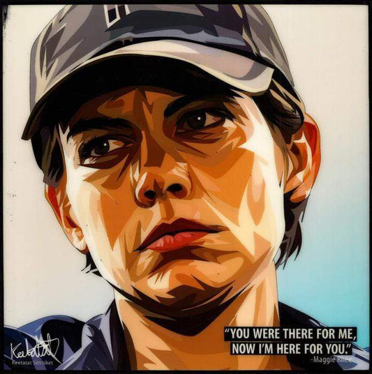 MAGGIE RHEE: YOU WERE THERE FOR ME POP ART (10X10)