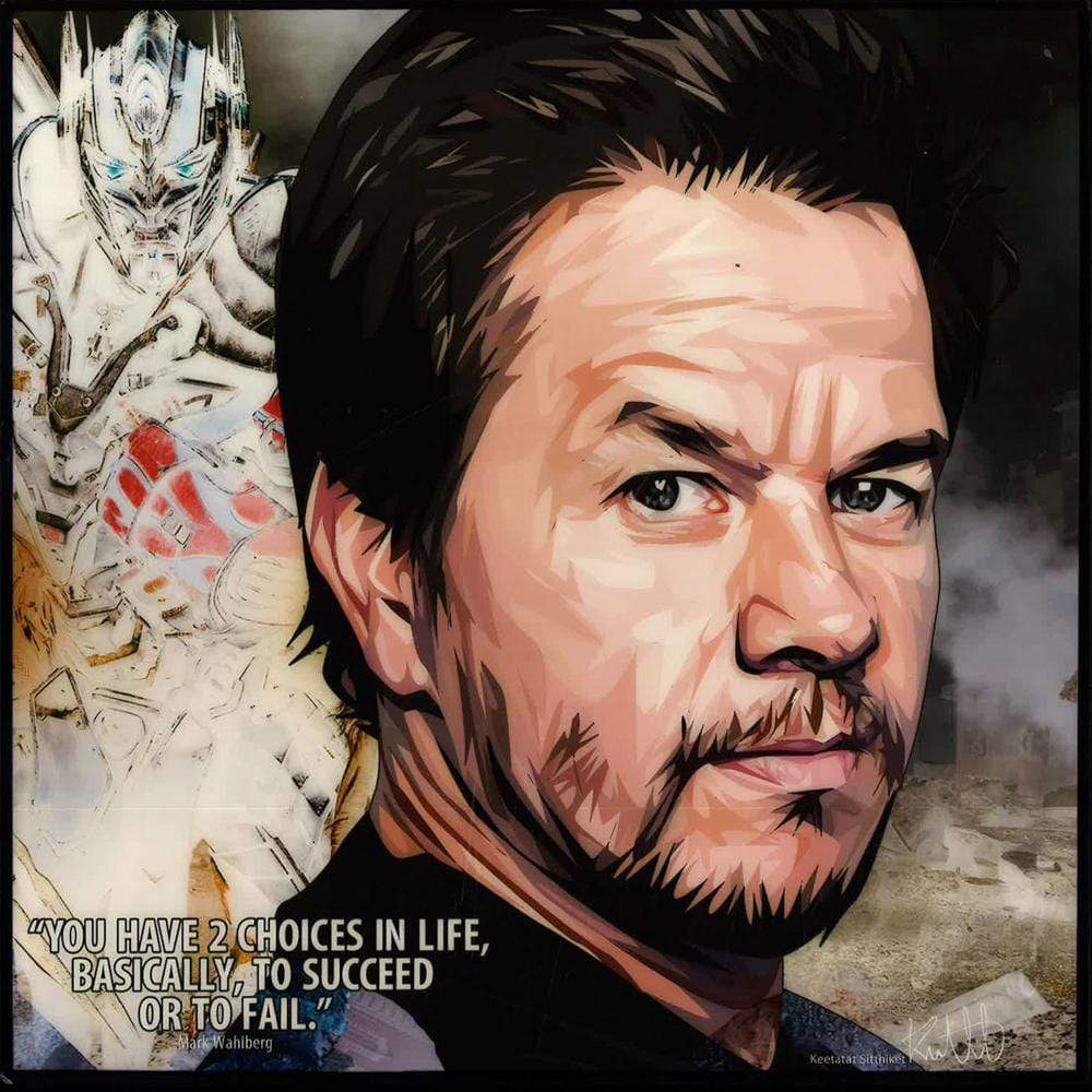 MARK WALHBERG_YOU HAVE 2 CHOICE IN LIFE POP ART (10X10)