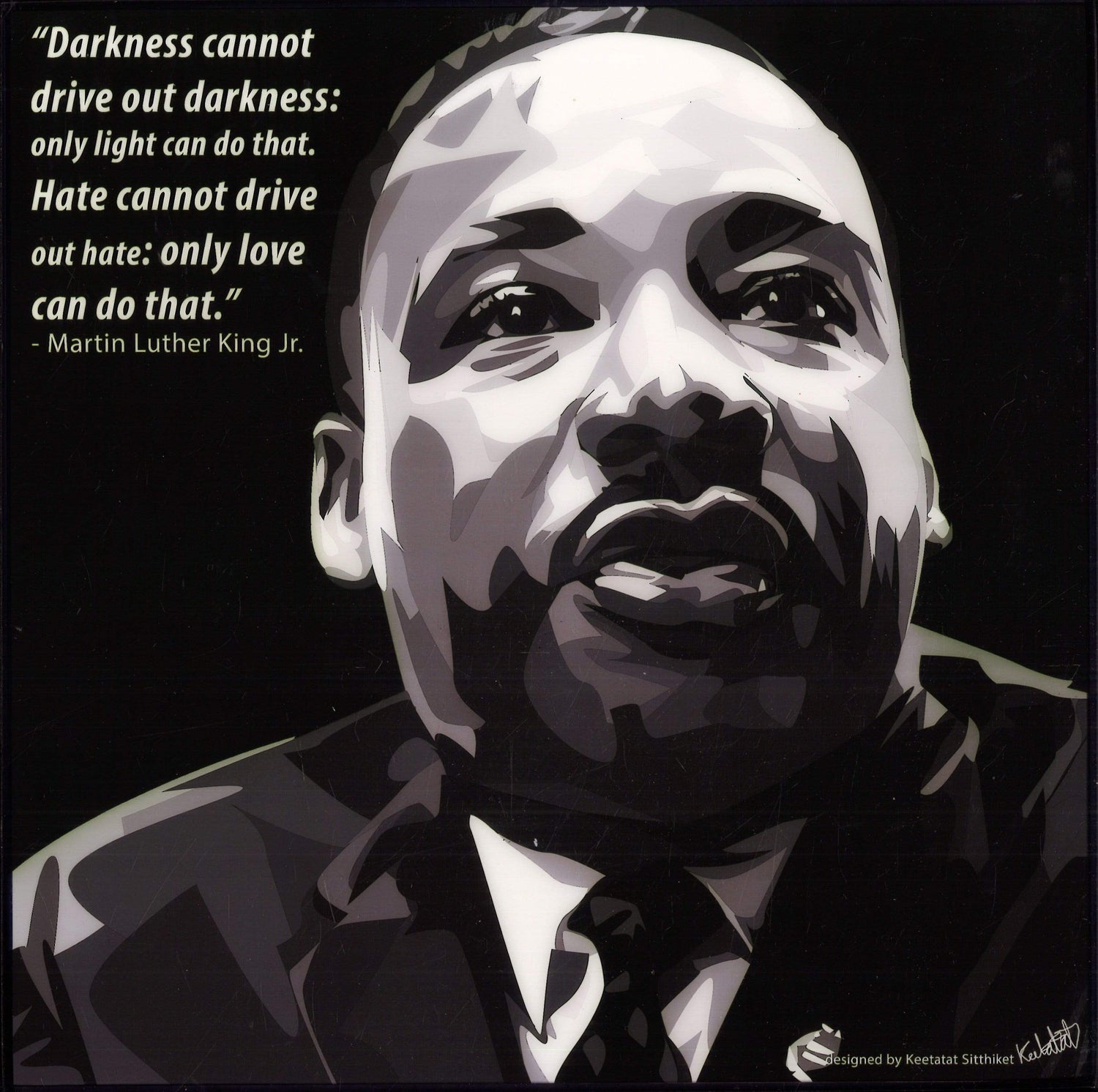 MARTIN LUTHER KING JR. POP ART (10'X10')