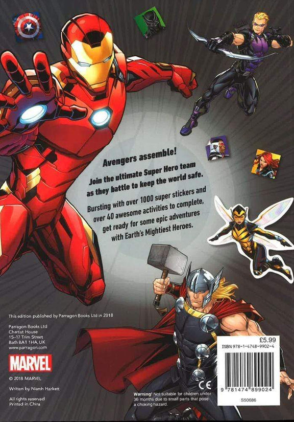 Marvel Avengers Sticker Burst Over 1000 Stickers! BookXcess