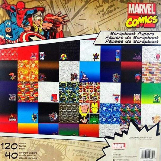 Marvel Comics Scrapbook Paper