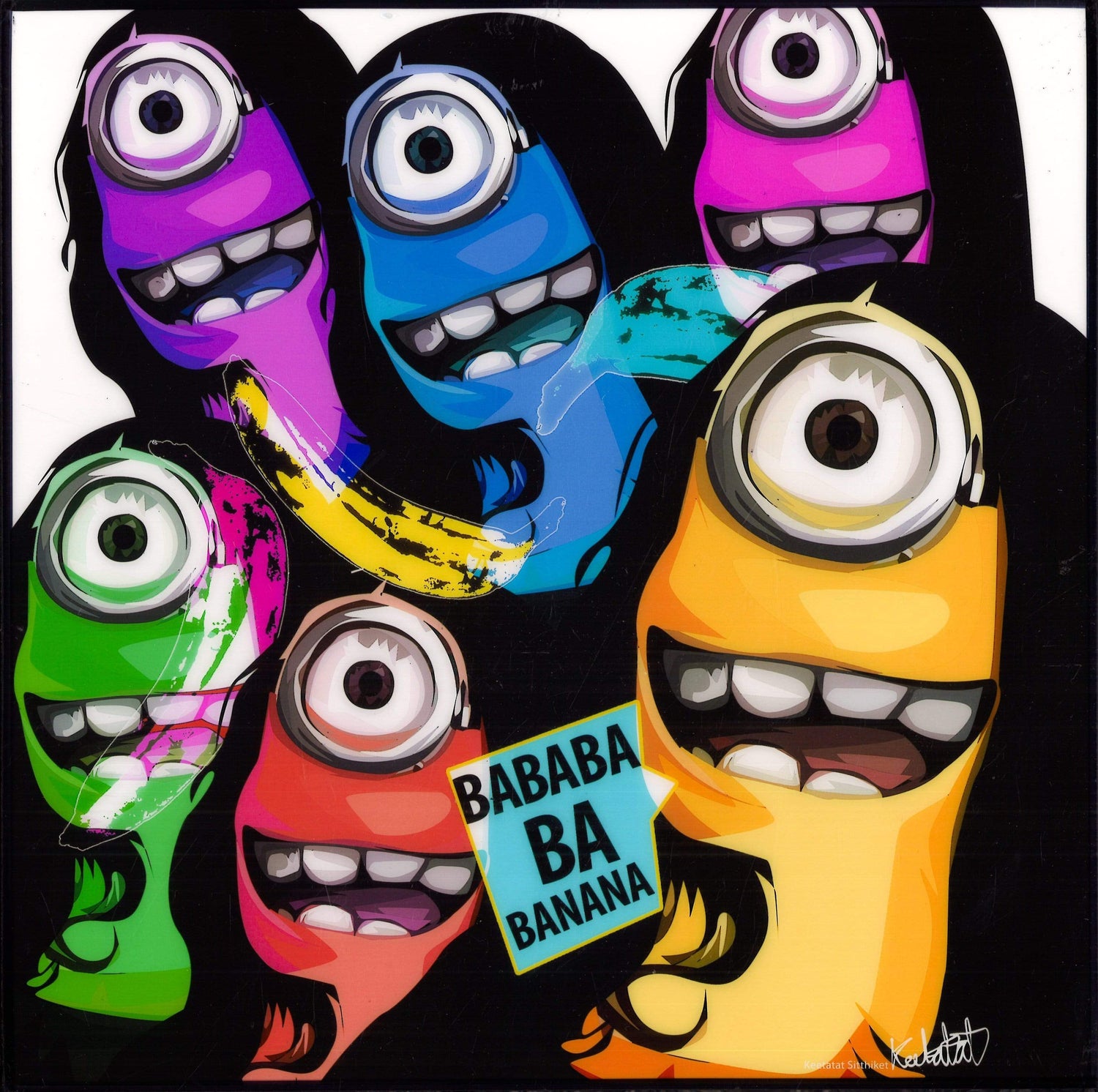 MINION COLORFUL,(10X10) POP ART