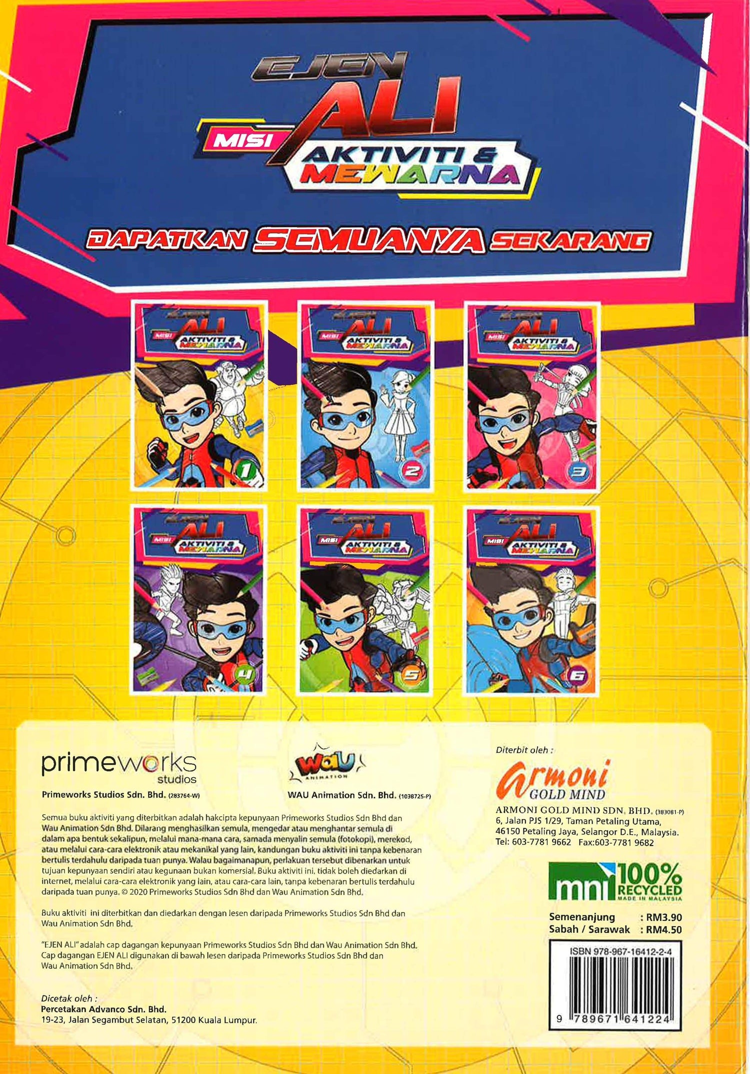 Misi Ejen Ali Aktiviti & Mewarna 1