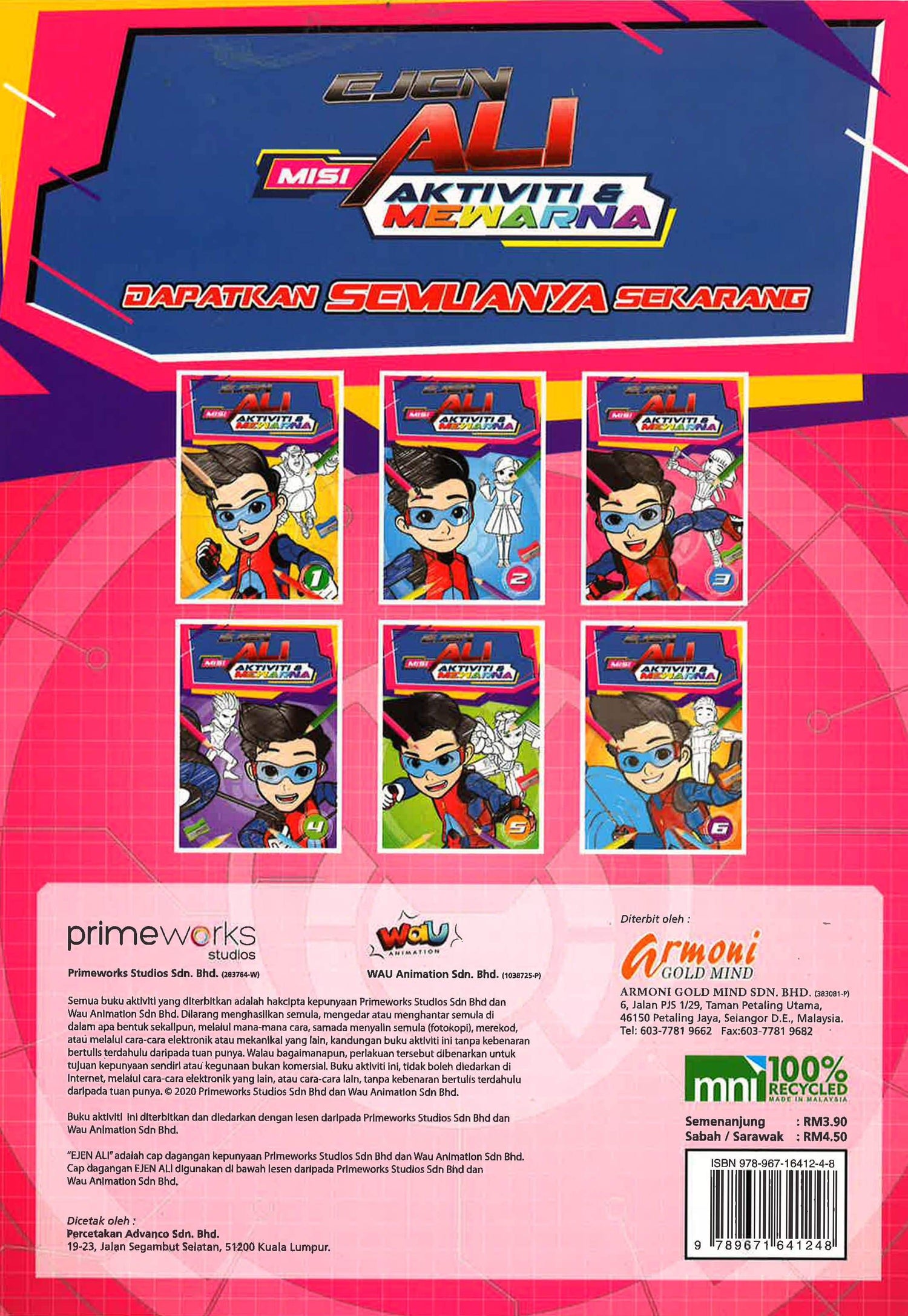 Misi Ejen Ali Aktiviti & Mewarna 3