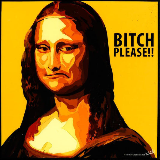 MONALISA: YELLOW POP ART (10X10)