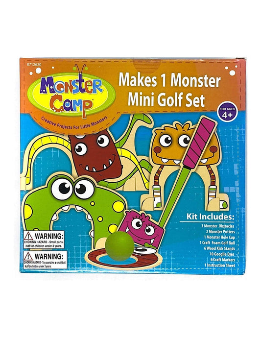 MONSTER CAMP MAKES 1 MONSTER MINI GOLF SET