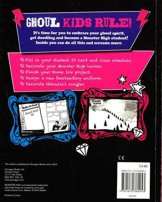 Monster High Ghoul Spirit Doodle Book