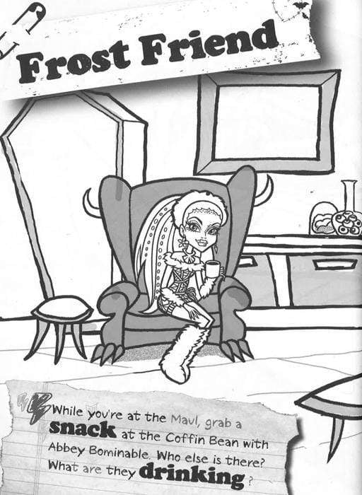 Monster High Ghoul Spirit Doodle Book