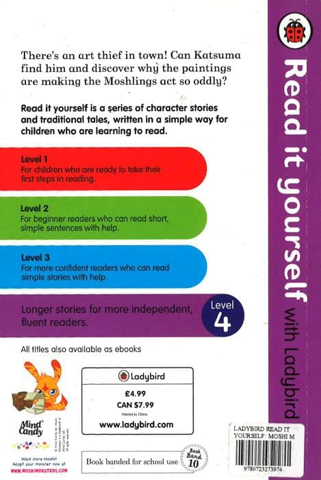 Moshi Monsters: Katsuma and the Art Thief - Read it yourself with Ladybird: Level 4