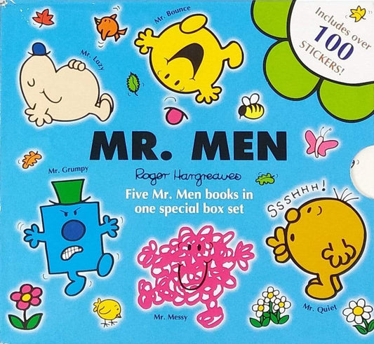 Mr Men 5 Book Set with 100+ Stickers