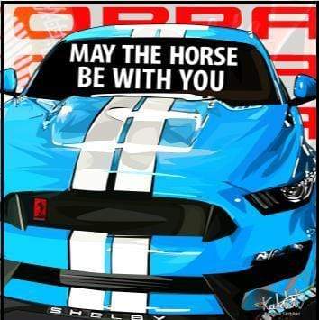 Mustang Ver.2_May The Horse Pop Art (10X10)