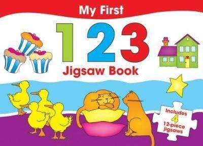My First 123 Jigsaw Book (Includes 4 Page Of 12-Piece Jigsaws)