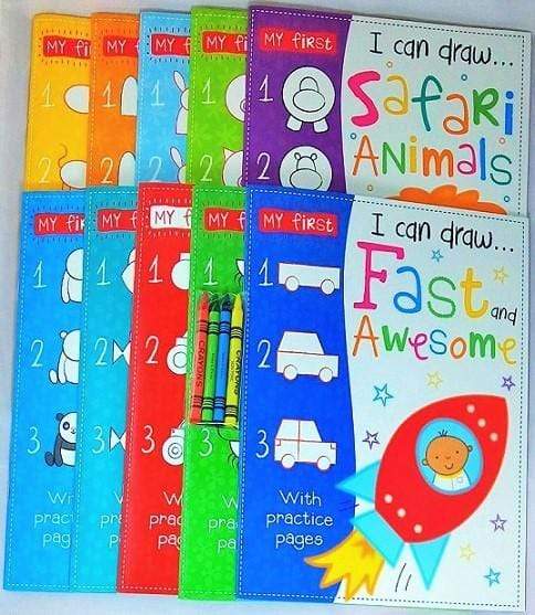 My First: I Can Draw Book Set (10 Books)