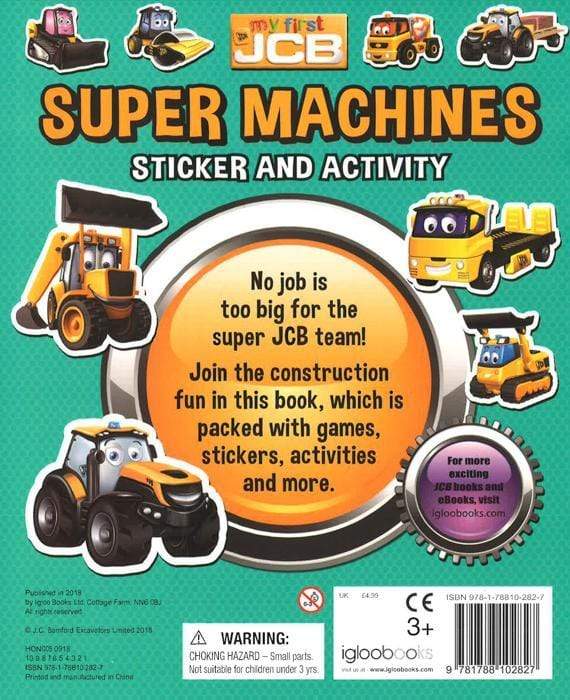 My First Jcb: Super Machines Sticker And Activity