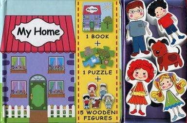 My Home (Book, Puzzle, and 5 Wooden Figures)