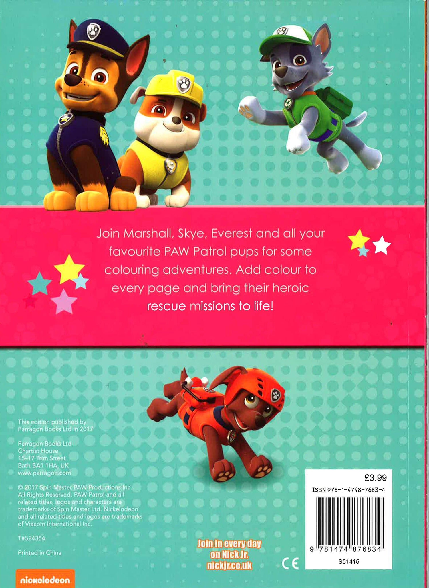 Nickelodeon Paw Patrol Mega Colouring