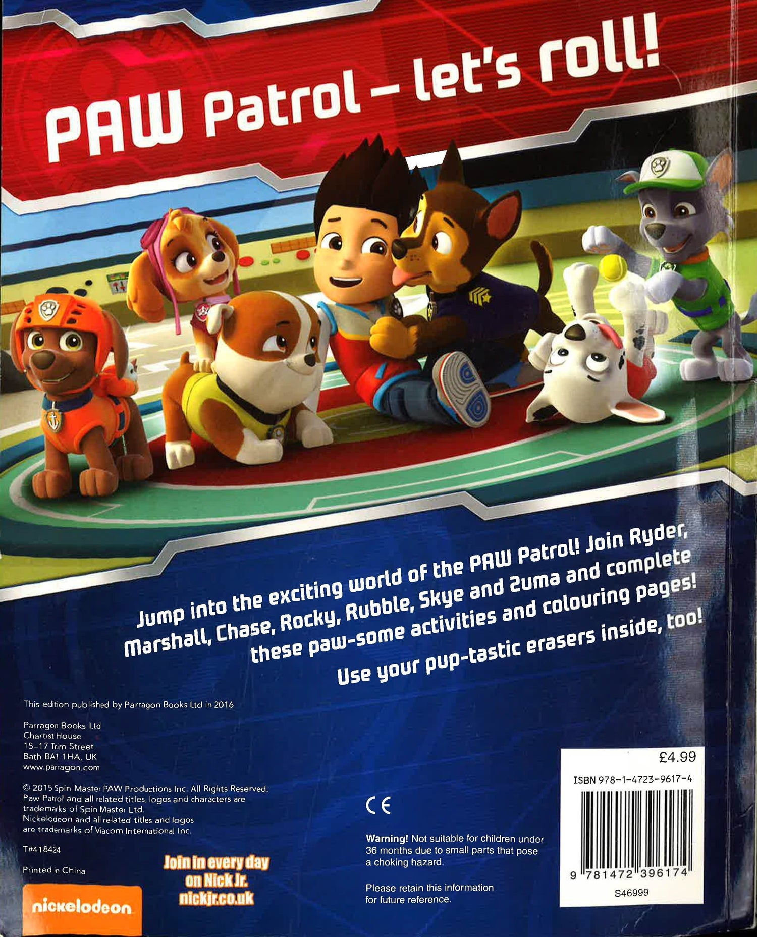 Nickelodeon PAW Patrol Pup Adventure Activities: With 6 amazing erasers!