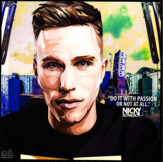 NICKY ROMERO-DJ (NEW DESIGN),(10X10) POP ART