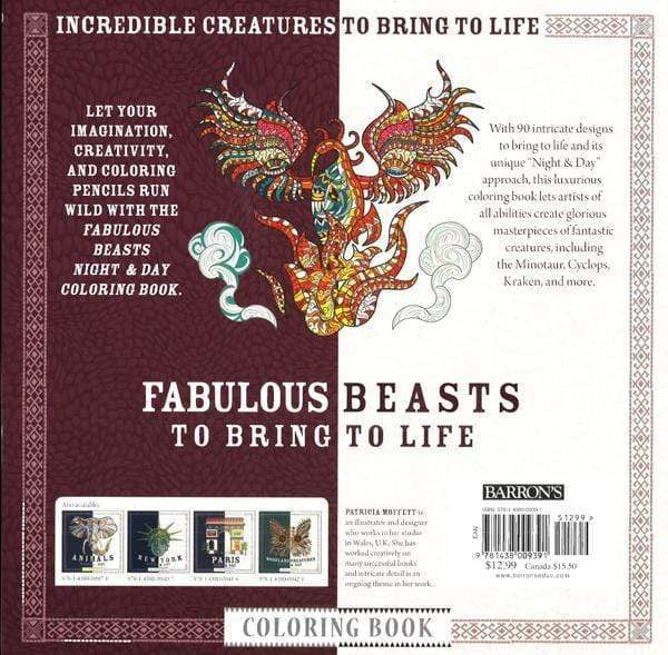 NIGHT & DAY COLORING: FABULOUS BEASTS NIGHT & DAY