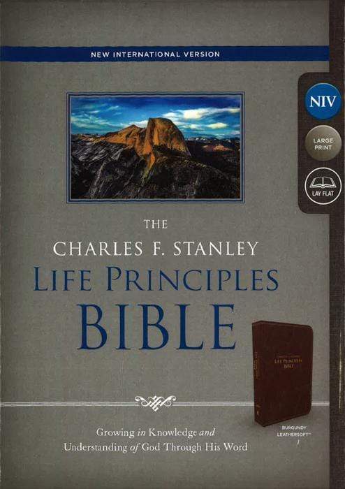 Niv, The Charles F. Stanley Life Principles Bible (5463A - Burgundy Leathersoft)