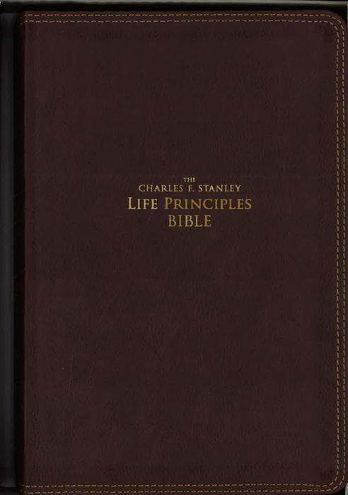 Niv, The Charles F. Stanley Life Principles Bible (5463A - Burgundy Leathersoft)